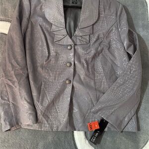 Milano Gray Textured Women's Blazer
